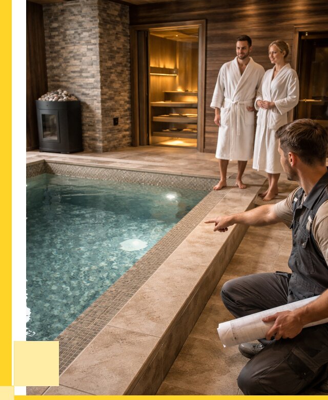 Проект бани с бассейном под ключ в Чебоксарах от 66846 р. | ЭриданЧбк