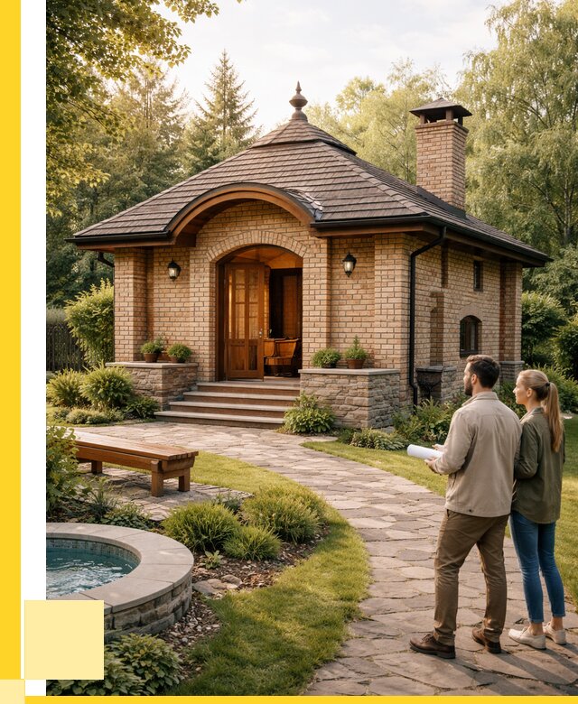 Проект кирпичной бани в Чебоксарах от 30852 р. | ЭриданЧбк