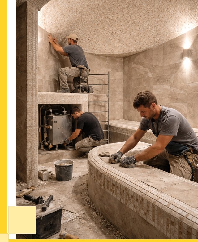 Монтаж хамамов под ключ в Чебоксарах от 257100 р. ЭриданЧбк