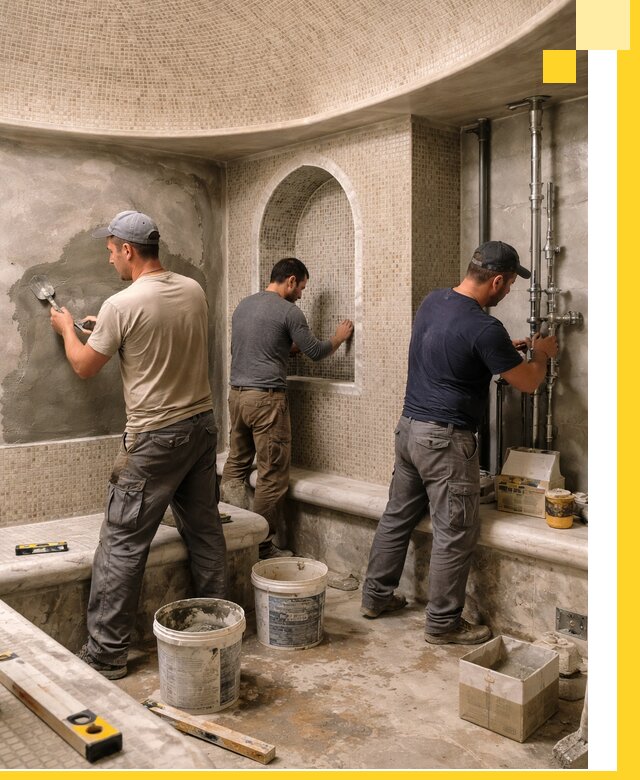 Профессиональный монтаж хамамов под ключ в Чебоксарах с гарантией