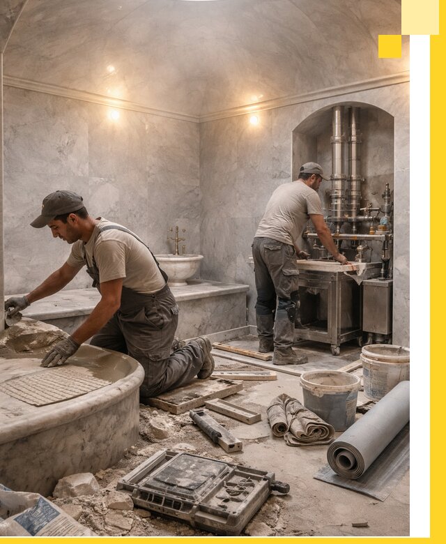 Строительство турецких бань хаммам под ключ в Чебоксарах