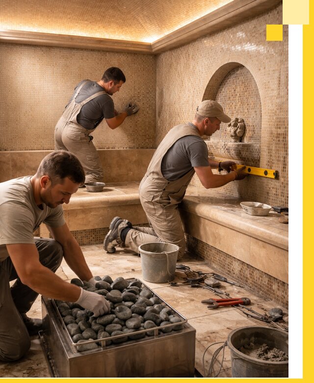 Проектирование и строительство хамама и сауны в Чебоксарах