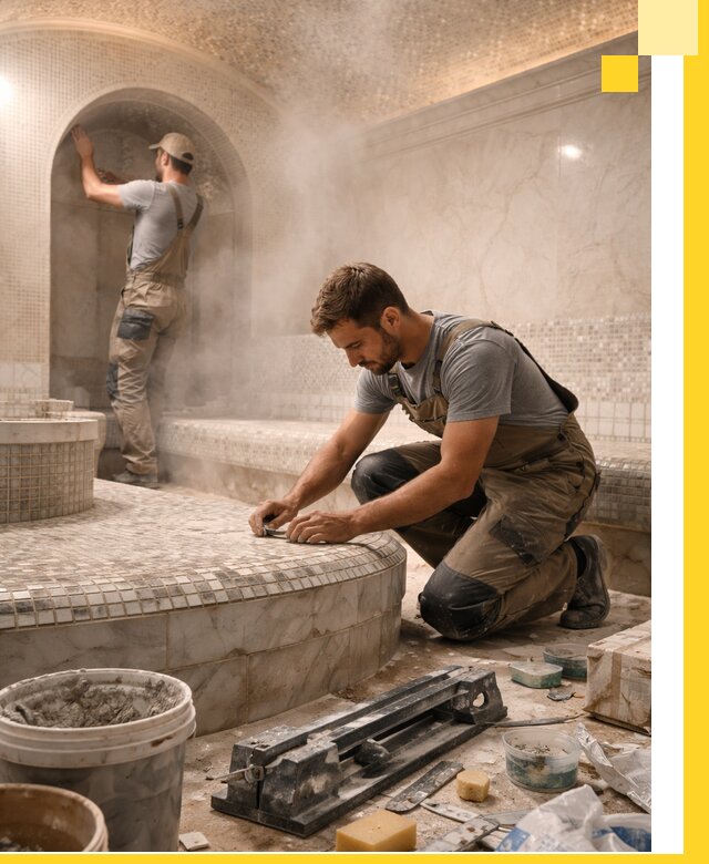 Профессиональный дизайн хамама и SPA под ключ в Чебоксарах