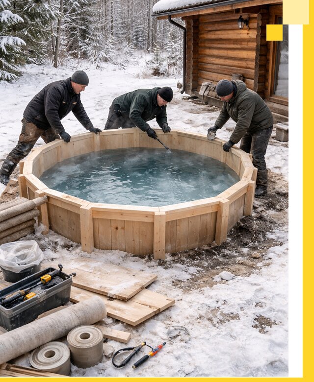 Изготовление и установка ледяных купелей под ключ в Чебоксарах