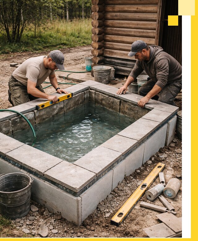 Изготовление и установка холодных купелей под ключ в Чебоксарах